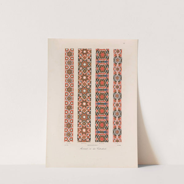 Ornamente aller klassischen Kunst-Epochen nach den Originalien in ihren eigenthümlichen Farben Pl.027 by Wilhelm Zahn