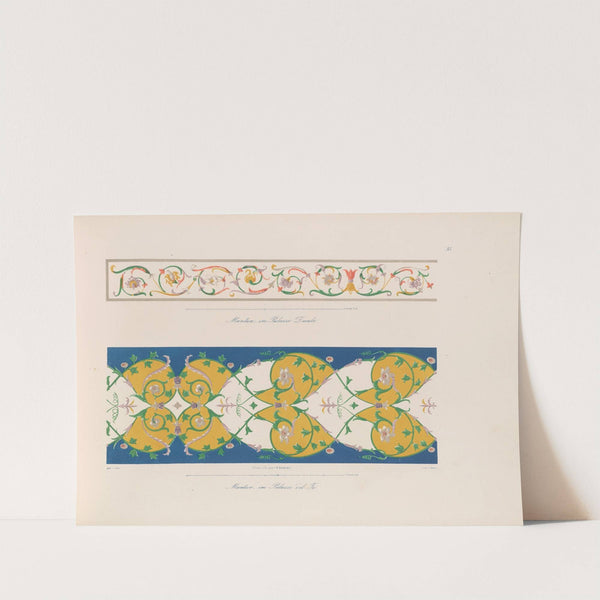 Ornamente aller klassischen Kunst-Epochen nach den Originalien in ihren eigenthümlichen Farben Pl.035 (1870) by Wilhelm Zahn