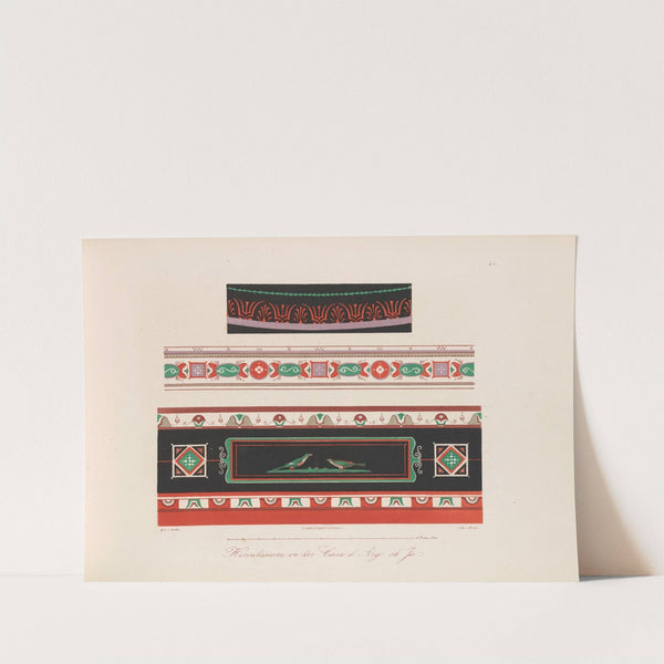 Ornamente aller klassischen Kunst-Epochen nach den Originalien in ihren eigenthümlichen Farben Pl.043 (1870) by Wilhelm Zahn