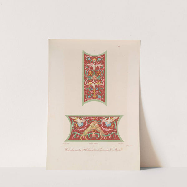 Ornamente aller klassischen Kunst-Epochen nach den Originalien in ihren eigenthümlichen Farben Pl.055 by Wilhelm Zahn