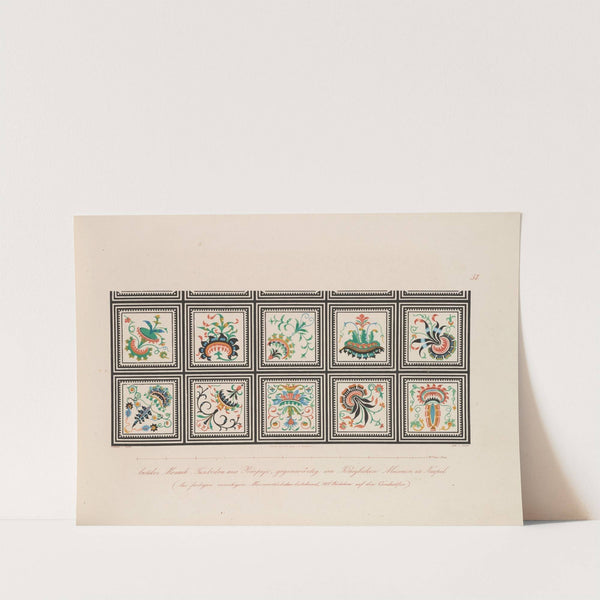 Ornamente aller klassischen Kunst-Epochen nach den Originalien in ihren eigenthümlichen Farben Pl.057 by Wilhelm Zahn
