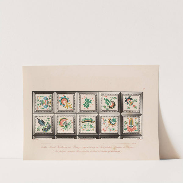 Ornamente aller klassischen Kunst-Epochen nach den Originalien in ihren eigenthümlichen Farben Pl.058 by Wilhelm Zahn