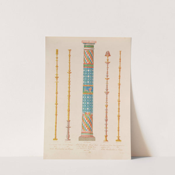 Ornamente aller klassischen Kunst-Epochen nach den Originalien in ihren eigenthümlichen Farben Pl.060 by Wilhelm Zahn