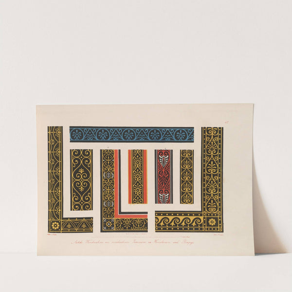 Ornamente aller klassischen Kunst-Epochen nach den Originalien in ihren eigenthümlichen Farben Pl.067 by Wilhelm Zahn