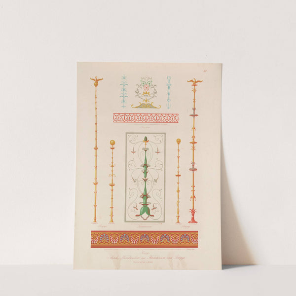 Ornamente aller klassischen Kunst-Epochen nach den Originalien in ihren eigenthümlichen Farben Pl.068 by Wilhelm Zahn