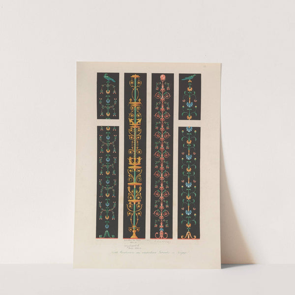 Ornamente aller klassischen Kunst-Epochen nach den Originalien in ihren eigenthümlichen Farben Pl.082 by Wilhelm Zahn