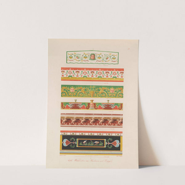 Ornamente aller klassischen Kunst-Epochen nach den Originalien in ihren eigenthümlichen Farben Pl.086 by Wilhelm Zahn