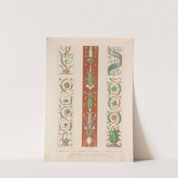 Ornamente aller klassischen Kunst-Epochen nach den Originalien in ihren eigenthümlichen Farben Pl.097 by Wilhelm Zahn