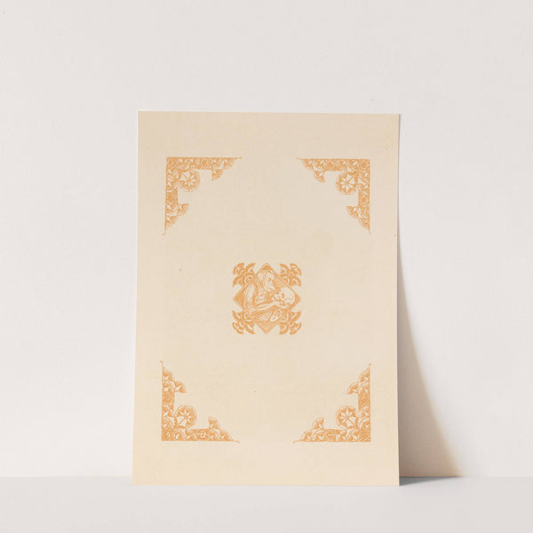 Ornamentiek en een aap met een schedel (1910) by Bernard Willem Wierink