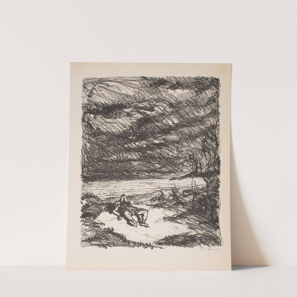 Orpheus at the Shore I, Plate 2 from the series ‘The Return of Eurydice, Three Cantos’ (1909) by Max Beckmann