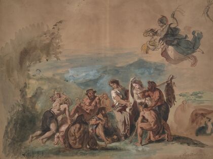 Orpheus Bringing Civilization to the Barbarian Ancestors of the Greeks (ca. 1842–44)