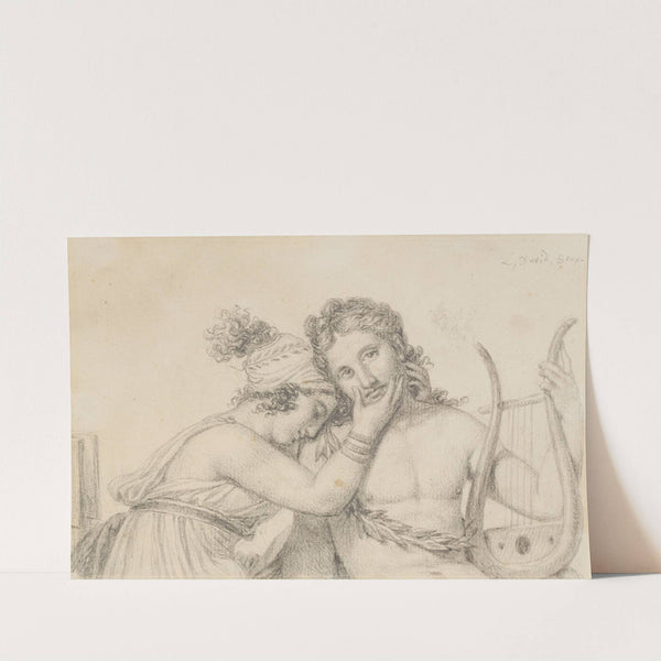 Orpheus en Eurydice (circa 1817) by Jacques Louis David