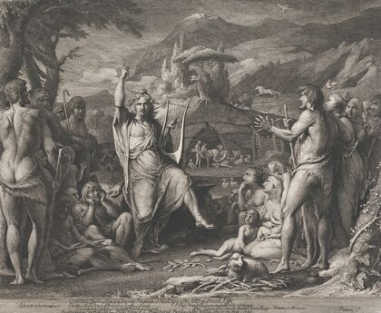 Orpheus instructing..in Theology (Designs for the Walls of the Great Room of Society for the Encouragement of the Arts) — size preview
