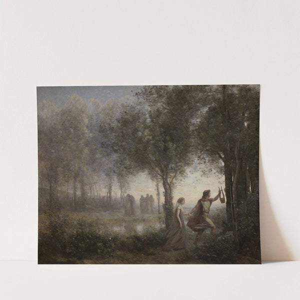 Orpheus Leading Eurydice from the Underworld by Jean-Baptiste-Camille Corot