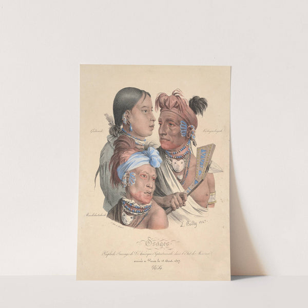 Osages, Primitive Tribes of North America, in the State of Missouri (1827) by Louis Léopold Boilly