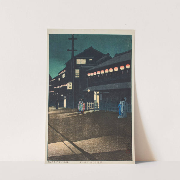 Osaka Soemon-cho no yu (Evening in Soemon-cho, Osaka) (1933) by Kawase Hasui