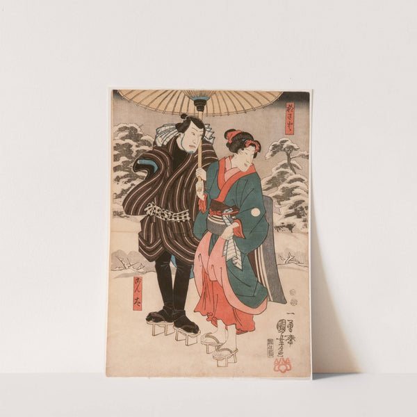 Osayo and Genta by Utagawa Kuniyoshi