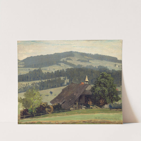 Ospelehof Farm in Hinterzarten (1908) by Hermann Dischler
