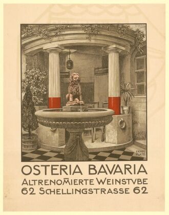 Osteria Bavaria. Altrenommierte Weinstube (1909 - 1911)
