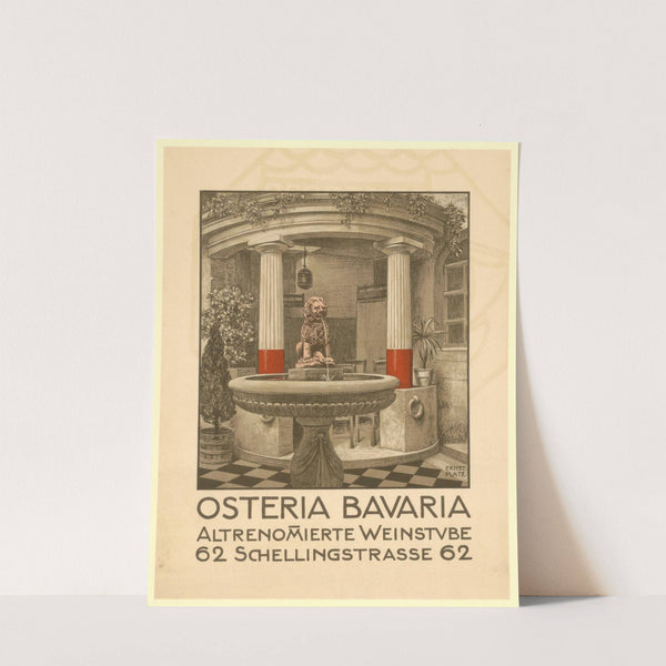 Osteria Bavaria. Altrenommierte Weinstube (1909 - 1911) by Ernst Platz
