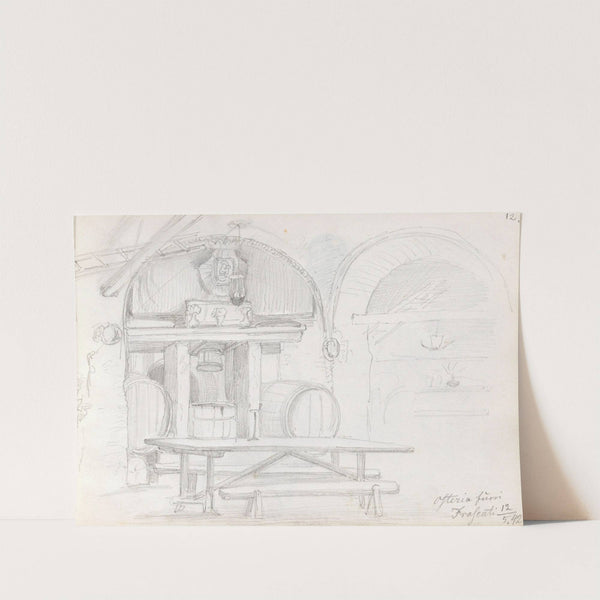 Osteria fuori, Frascati (1842) by Adolph Tidemand