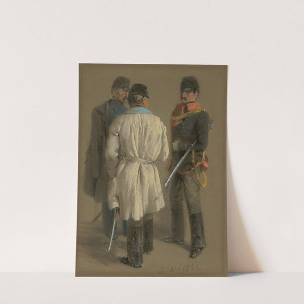 Österreichische Offiziere (1852) by Adolph von Menzel