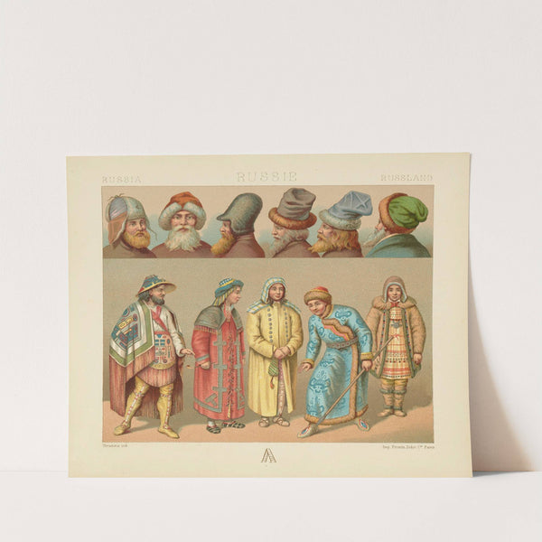 Ostiaks, Toungouses, Koloche, Crimee (1876-1888) by Auguste Racinet