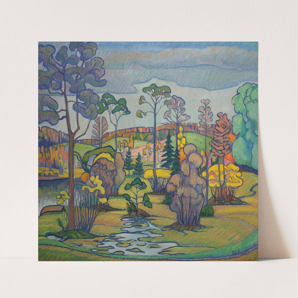 Otepää landscape (1917) by Johannes Einsild