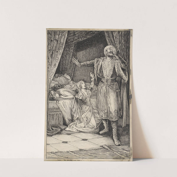 Othello, Emilia; She loved thee, cruel Moor (1917-1918) by Louis Rhead