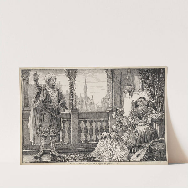 Othello, the Moor of Venice. Desdemona loved to hear him tell the story of his adventures (1917-1918) by Louis Rhead