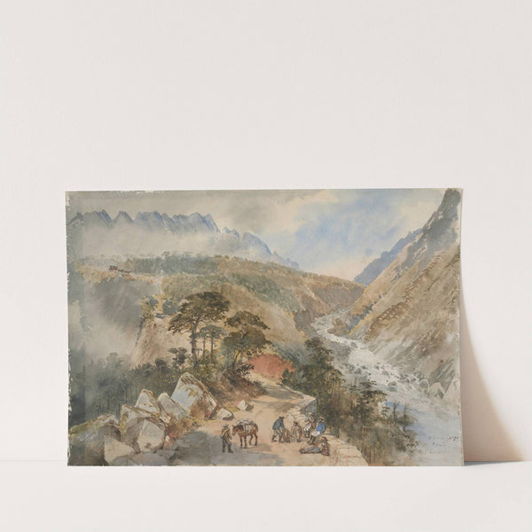 Otira Gorge Road by Nicholas Chevalier