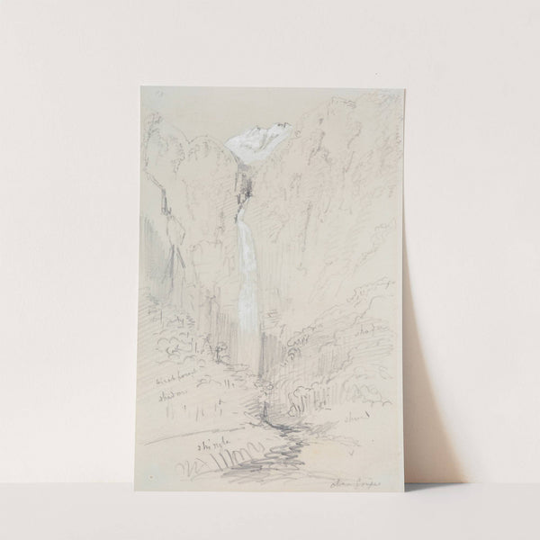 Otira Gorge (Waterfall; The Devil's Punchbowl) by Nicholas Chevalier