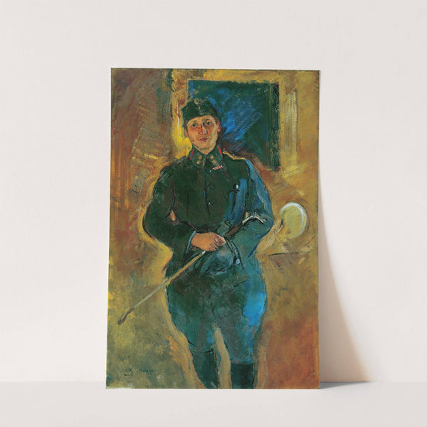 Otto von Aichelburg-Zossenegg als Kavallerieoberleutnant by Anton Kolig