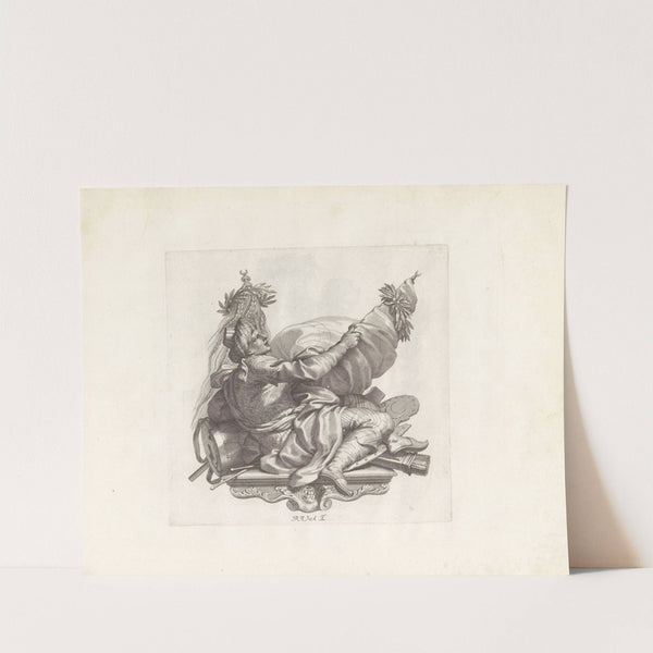 Ottomaanse man met vaandel (1673-1743) by Robert van Audenaerde