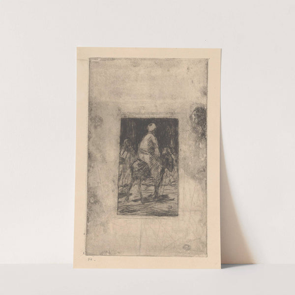 Ottomaanse man op een ezel (1889) by Marius Bauer