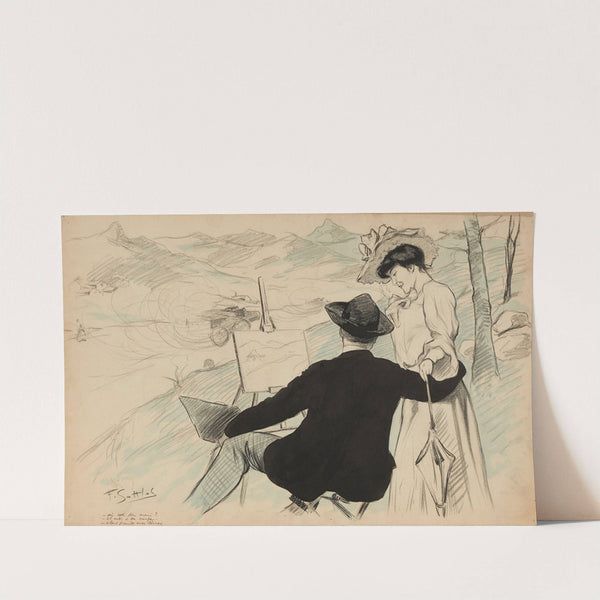 où est ton mari – Il est à la coupe. – alors prends mes lèvres by Fernand Louis Gottlob