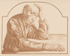 Oude man aan tafel