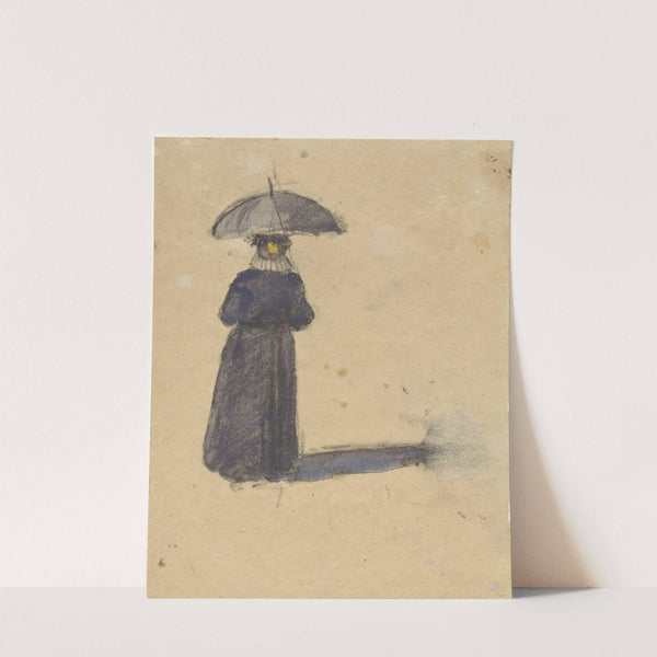 Oude man, en profil (1860 - 1921) by Adolf le Comte