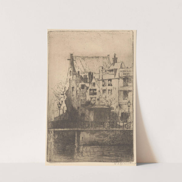 Oudezijds Kolk in Amsterdam (1888-1934) by Willem Adrianus Grondhout
