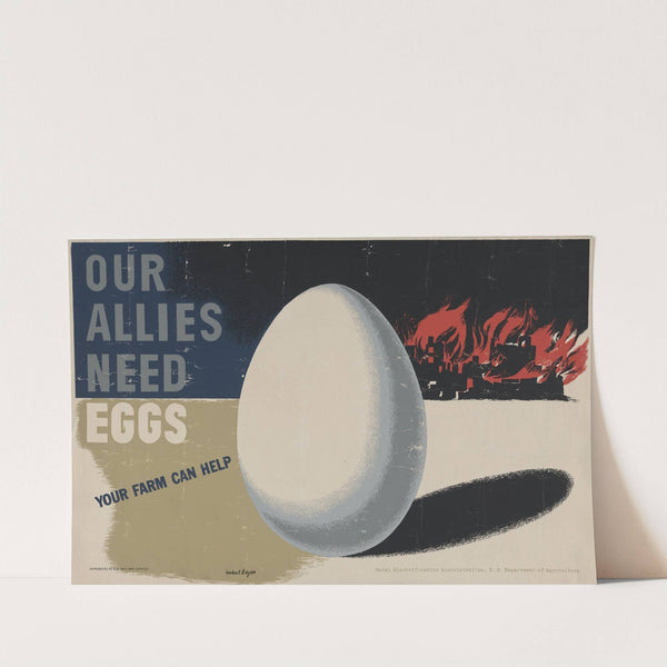 Our allies need eggs. Your farm can help (1940) by Herbert Bayer