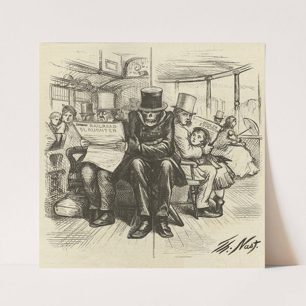 Our constant traveling companion (1871) by Thomas Nast