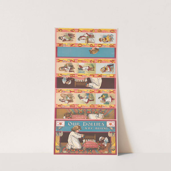 Our dollies, A B C blocks by McLoughlin Bros