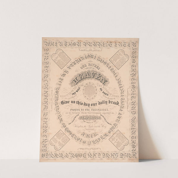 Our Father who art in Heaven (1867) by P.S. Duval & Son.