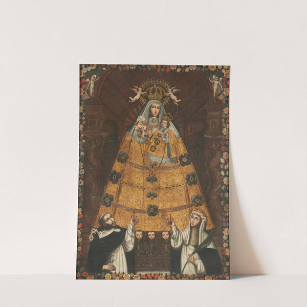 Our Lady of the Rosary with Saint Dominic and Saint Rose (ca. 1750) by Cusco School