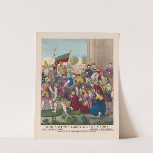 Our saviour carrying the cross (1875) by Haasis & Lubrecht