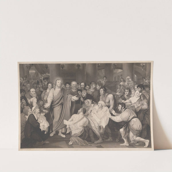 Our Saviour healing the sick in the Temple (1812) by Benjamin West
