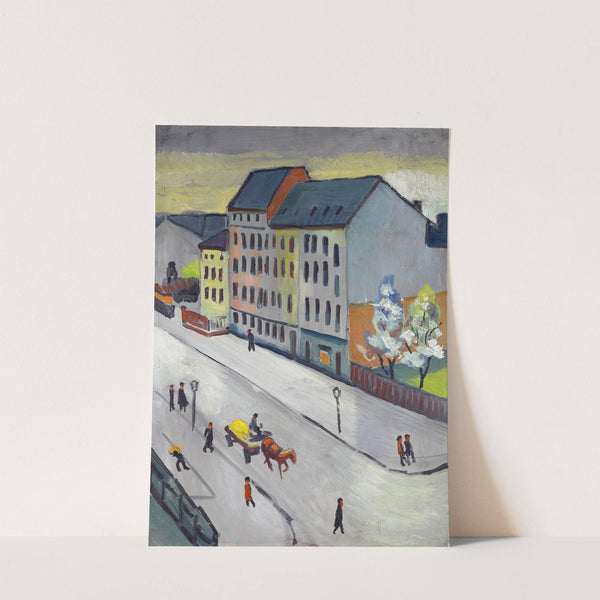 Our street in gray (1911) by August Macke
