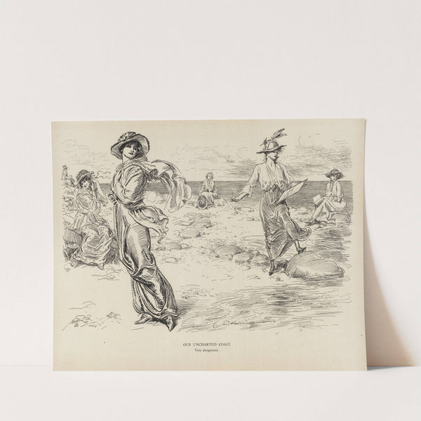 Our Uncharted Coast – Very dangerous (1916) by Charles Dana Gibson