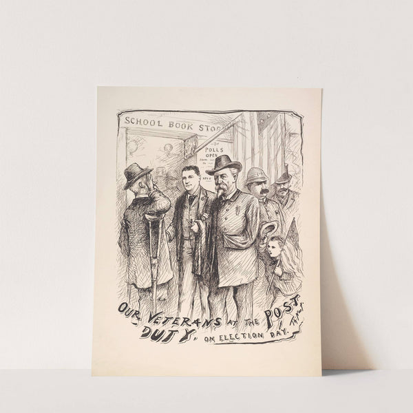 Our veterans at the post duty, on Election Day by Thomas Nast