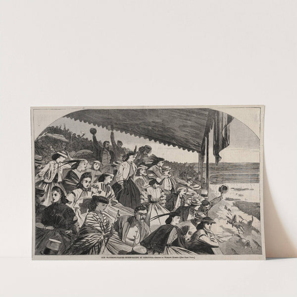 Our Watering Places – Horse Racing at Saratoga (1865) by Winslow Homer